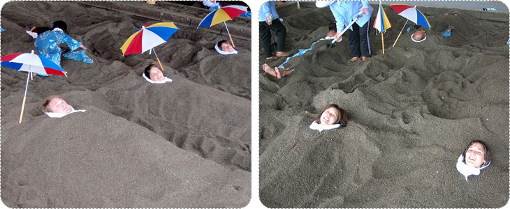 อบทรายเพื่อสุขภาพที่อิบุซึกิออนเซน