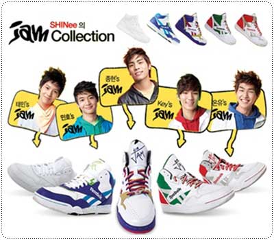 รองเท้ารีบ๊อกซ์รุ่นใหม่ล่าสุดที่วางจำหน่ายในปี 2009 โดยใช้วง Shinee มาเป็น presenter