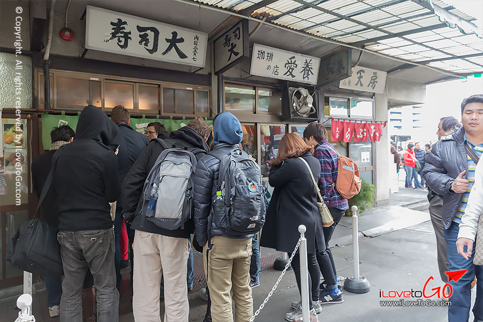 เที่ยวญี่ปุ่นด้วยตัวเอง Japan Tokyo Trip โตเกียวดิสนีย์ซี Tokyo Disney Sea ตลาดปลาทสึกิจิ ซูชิได sushi tsukiji sushi sunmai tsukiji fish market