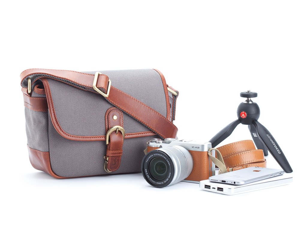 กระเป๋ากล้อง แฮนด์เมด v3.1 Camera bag leather and canvas handmade