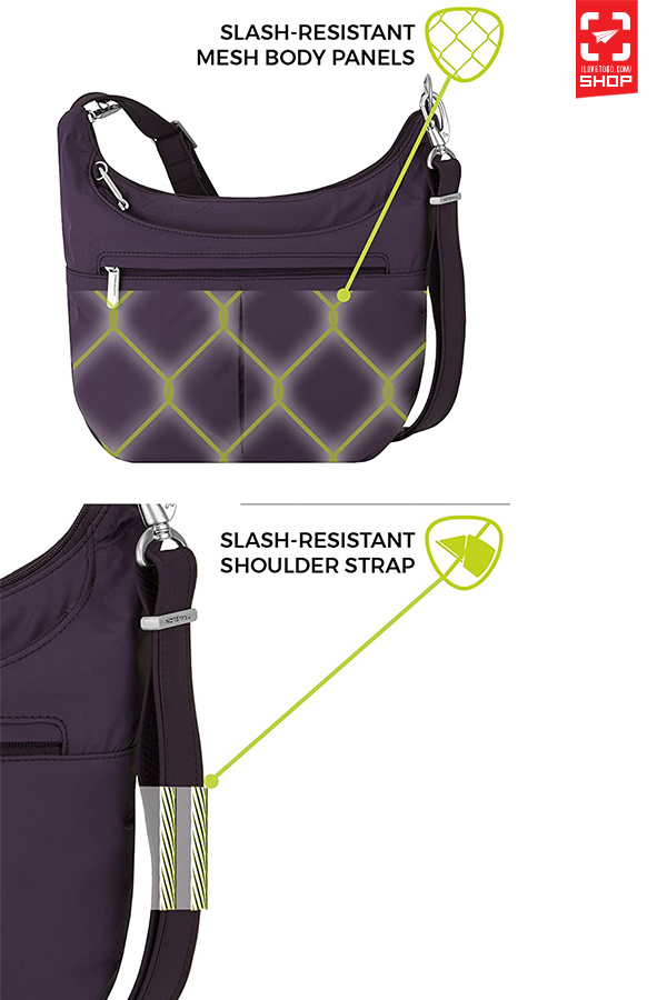 กระเป๋า Travelon Anti-Theft Classic Light Slouch Hobo