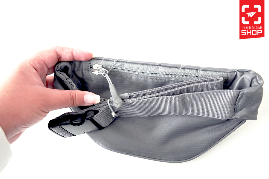 Travelon Top Zip Waist Pack (Grey)