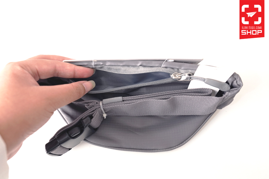 Travelon Top Zip Waist Pack (Grey)
