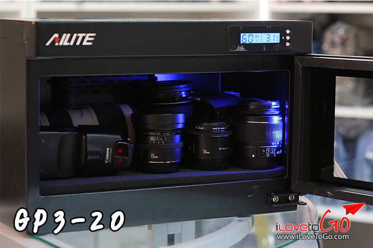 ตู้กันชื้น AILITE GP3-20 ตู้เก็บกล้อง เก็บรักษาอุปกรณ์ กล้องดิจิตอล camera digital camera