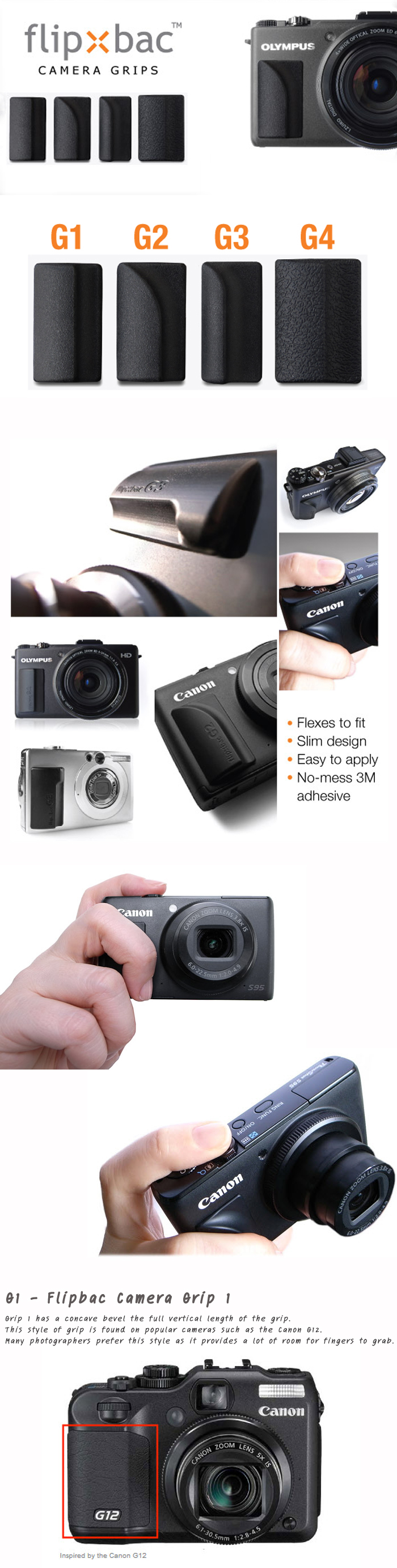 Flipbac Camera Grips