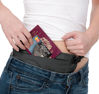 กระเป๋า Pacsafe Coversafe V100 RFID-blocking waist wallet