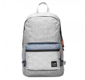 Grey anti theft backpack discount