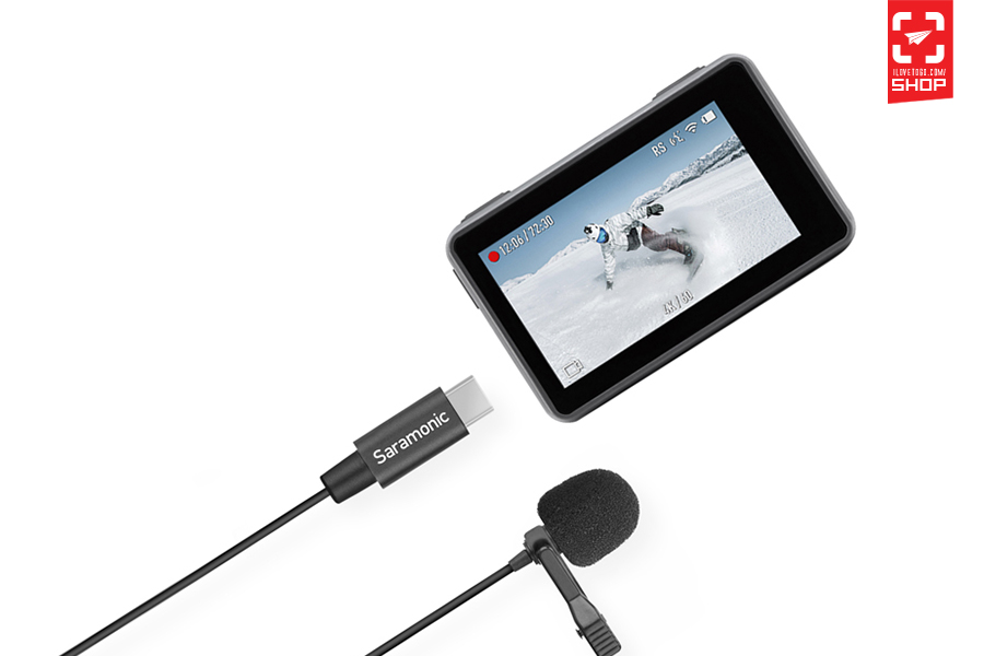 LavMicro U3-OA Lavalier Microphone designed for DJI Osmo Action w/ 6.6'  (2m) Cable & USB-C Connector