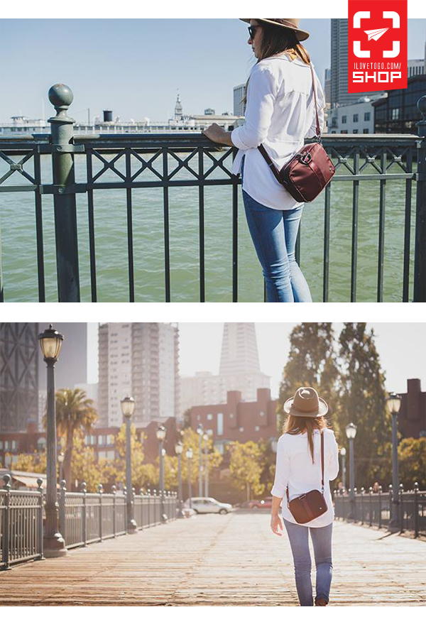 กระเป๋า Pacsafe Citysafe Anti-Theft Square Crossbody สี Merlot