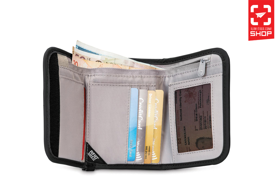กระเป๋าสตางค์ Pacsafe RFIDsafe V125 Black