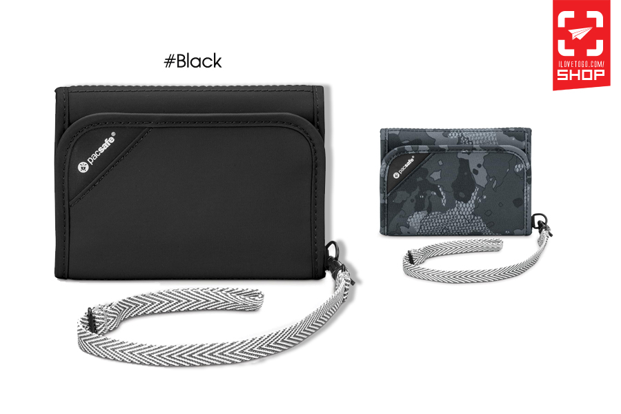 กระเป๋าสตางค์ Pacsafe RFIDsafe V125 Black