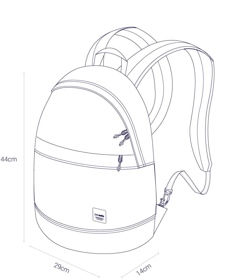 กระเป๋า Pacsafe Slingsafe LX300 Anti-Theft Backpack (Chili)