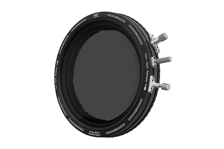 Filtro H&Y RevoRing Mark II 58-77mm – VND+CPL 3 In 1, ND3-1000, Ottica Tedesca Nano 22 Strati, Senza Vignettatura