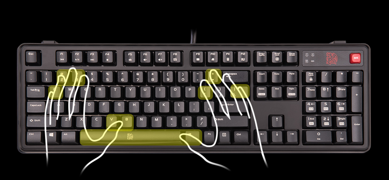 คีย์บอร์ด Tt ESPORTS MEKA PRO LITE